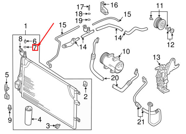 988837 - VOLVO XC90 MK1 AIR CONDITIONING SEAL RING 988837 NEW GENUINE