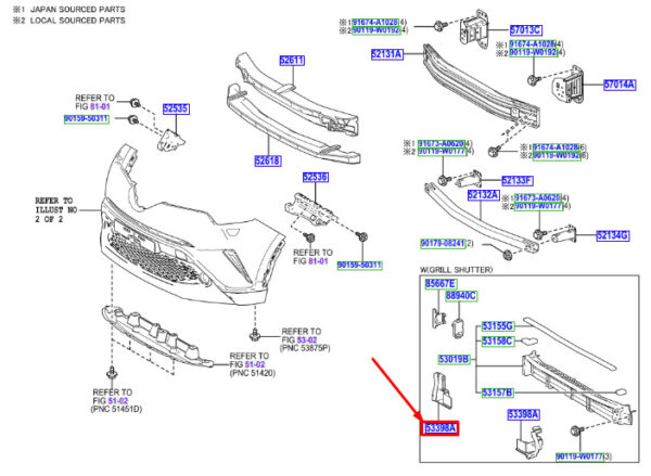 165620T010 - Toyota C-HR MK1 radiator gasket bottom front right 165620T010 NEW ORIGINAL