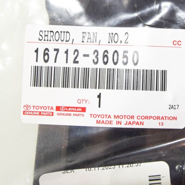 1671236050 - XUS NX Z1 Engine Cooling Fan Cover 16712-36050 NEW