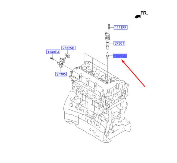 1884511160 - Hyundai Santa Fe MK3 DM Spark Plug 1884511160 NEW ORIGINAL