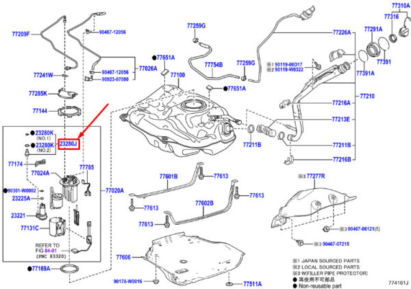 2328036020 - TOYOTA C-HR MK1 Fuel Pressure Regulator 2328036020 NEW ORIGINAL