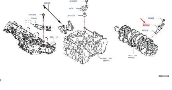 2373100Q1D - NISSAN NAVARA MK3 D23 Magnet Sensor 2373100Q1D NEW GENUINE