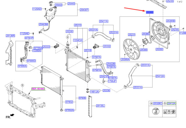 253802W000 - Hyundai Santa Fe MK3 DM Gebläsebaugruppe 253802W000, Originalteil