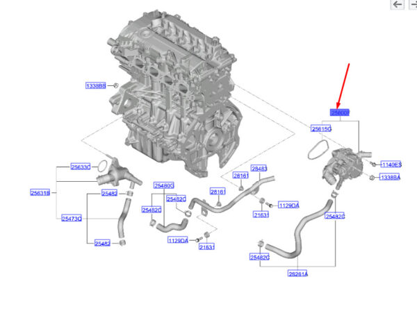 256002J100 - Hyundai Tucson NX4 MK4 Integrated Heat Management 256002J100 NEW ORIGINAL
