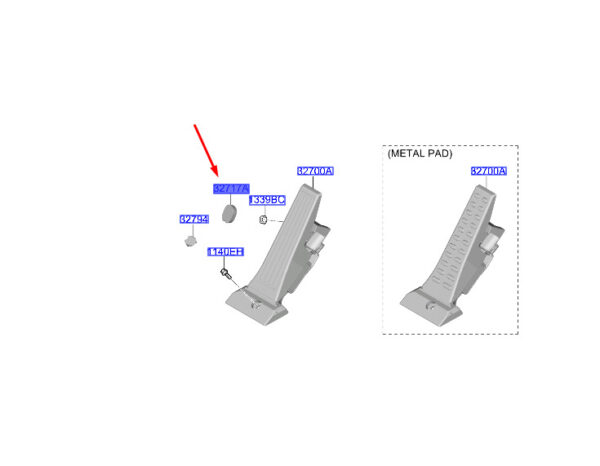 32794B1000 - Hyundai Tucson NX4 MK4 Accelerator Pedal Mount Cap 32794B1000, NEW, ORIGINAL