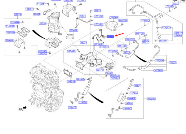 3941004500 - Hyundai Kona MK1 Extension Cable 3941004500, Original