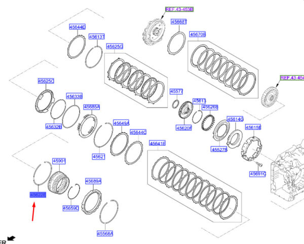 4563926000 - Hyundai Tucson NX4 MK4 Transaxle Brake Fuse Ring 4563926000, Original Part