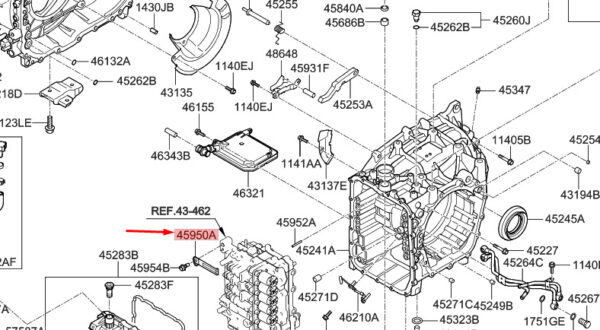 459503B010 - Hyundai Tucson NX4 MK4 Getrieberastfeder Baugruppe 459503B010 NEU ORIGINAL