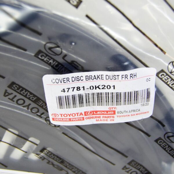 477810K201 - TOYOTA HILUX VIII Front Right Brake Disc Protection 477810K201 NEW GENUINE