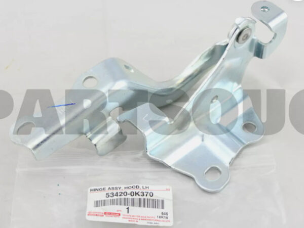 534200K370 - TOYOTA HILUX MK8 Front Left Bonnet Hinge 534200K370 NEW GENUINE