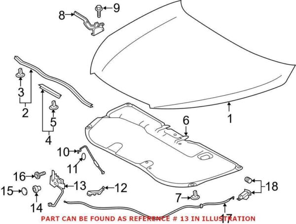 535100E090 - Blocco Assy Cofano Toyota Highlander Hybrid LE XLE Originale 535100E090
