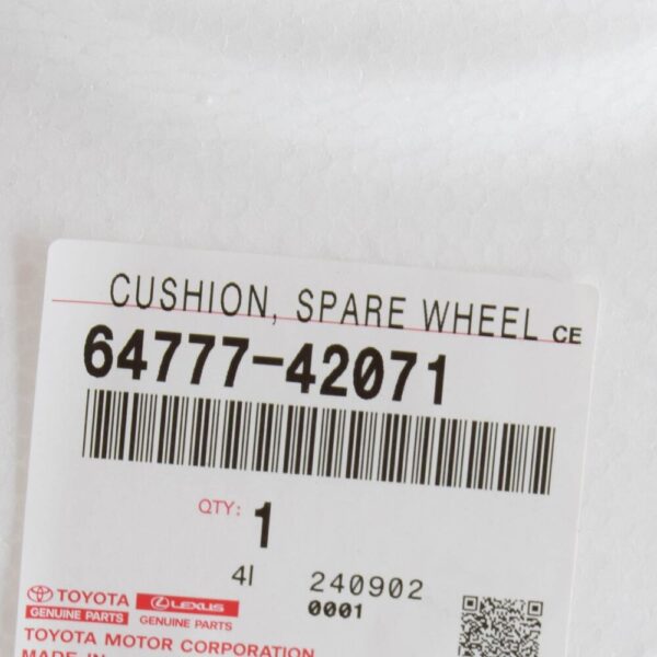 6477742071 - Toyota RAV 4V XA50 Spare Wheel Cushion 6477742071 NEW GENUINE