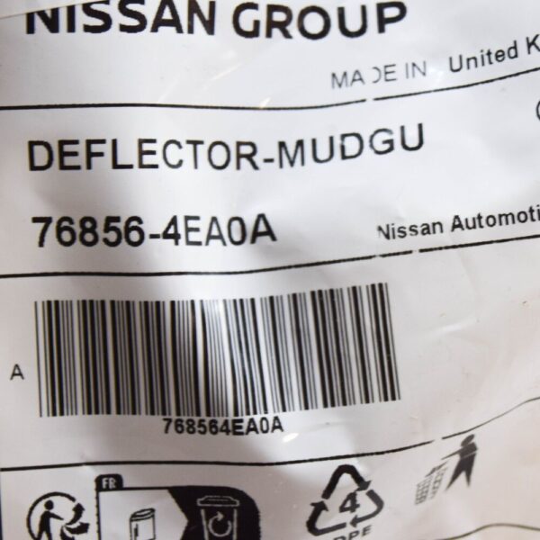 768564EA0A - NISSAN QASHQAI J11 MK2 Rear Right Mudguard 768564EA0A NEW GENUINE