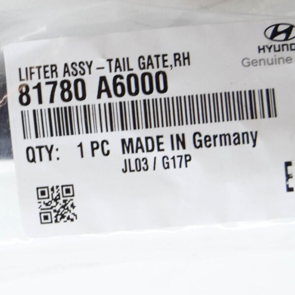 81780A6000 - Hyundai i30 MK3 Right Side Tailgate Lifter 81780A6000 NEW GENUINE