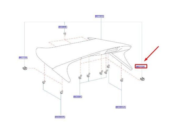 904994EA0A - NISSAN QASHQAI J11 MK2 Air Spoiler Nut 904994EA0A NEW GENUINE