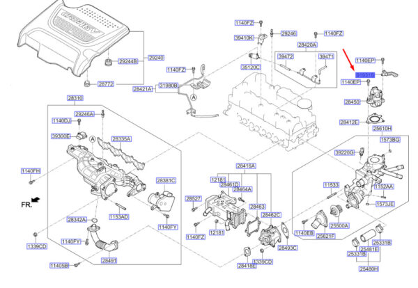 91931D3020 - KIA SPORTAGE QL MK4 Wiring Mounting Bracket 91931D3020 NEW GENUINE