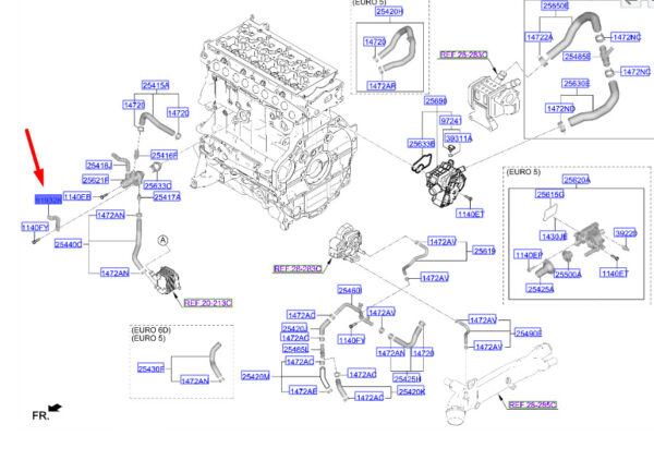 91931J9050 - Hyundai Tucson NX4 MK4 Engine Wiring Mount 91931J9050, Original