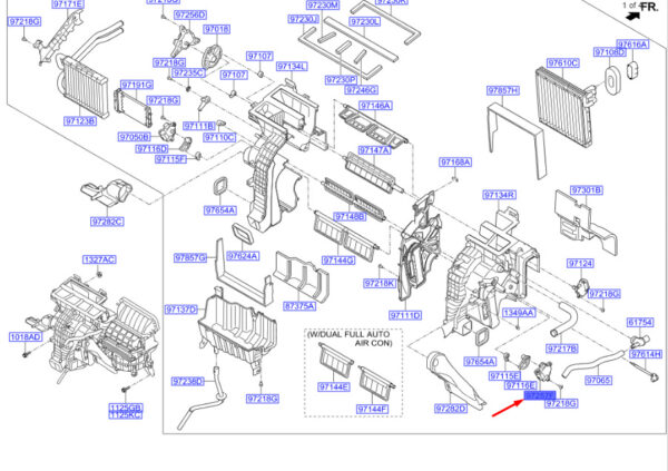 971594R050 - Hyundai Santa Fe MK3 DM Heating Temperature Actuator 971594R050, Original