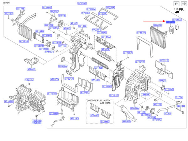 971652B000 - Hyundai Santa Fe MK3 A/C Evaporator Tube to D/P Gasket 971652B000 NEW ORIGINAL
