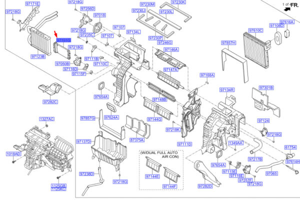 971922T000 - Hyundai Santa Fe MK3 DM PTC Heater 971922T000, Original Part