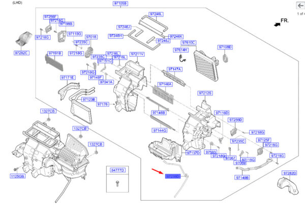 97284J9000 - Hyundai Kona MK1 heating drain hose 97284J9000, original part